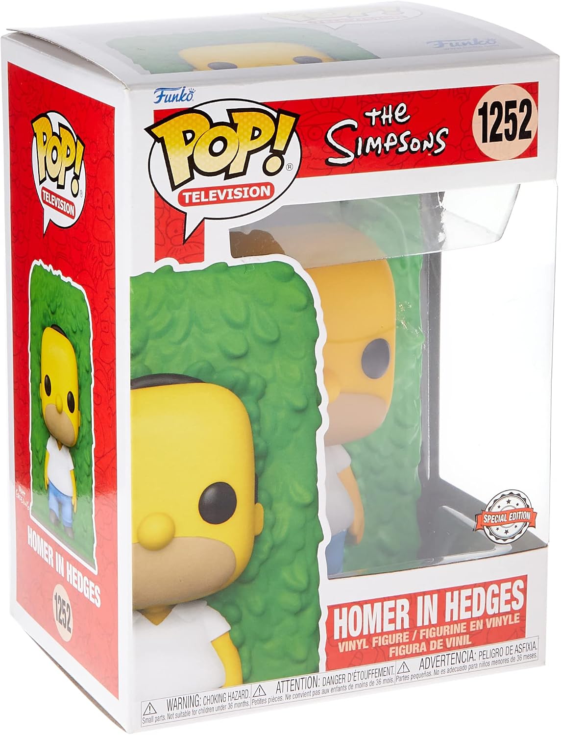 Funko Pop The Simpsons Homer in Hedges Exclusive Vinyl Figure, Multi-colored, Standard - Image 4