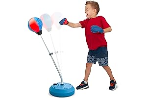 TechTools Kids Boxing Robe for Boys: Punching Bag and Gloves Set