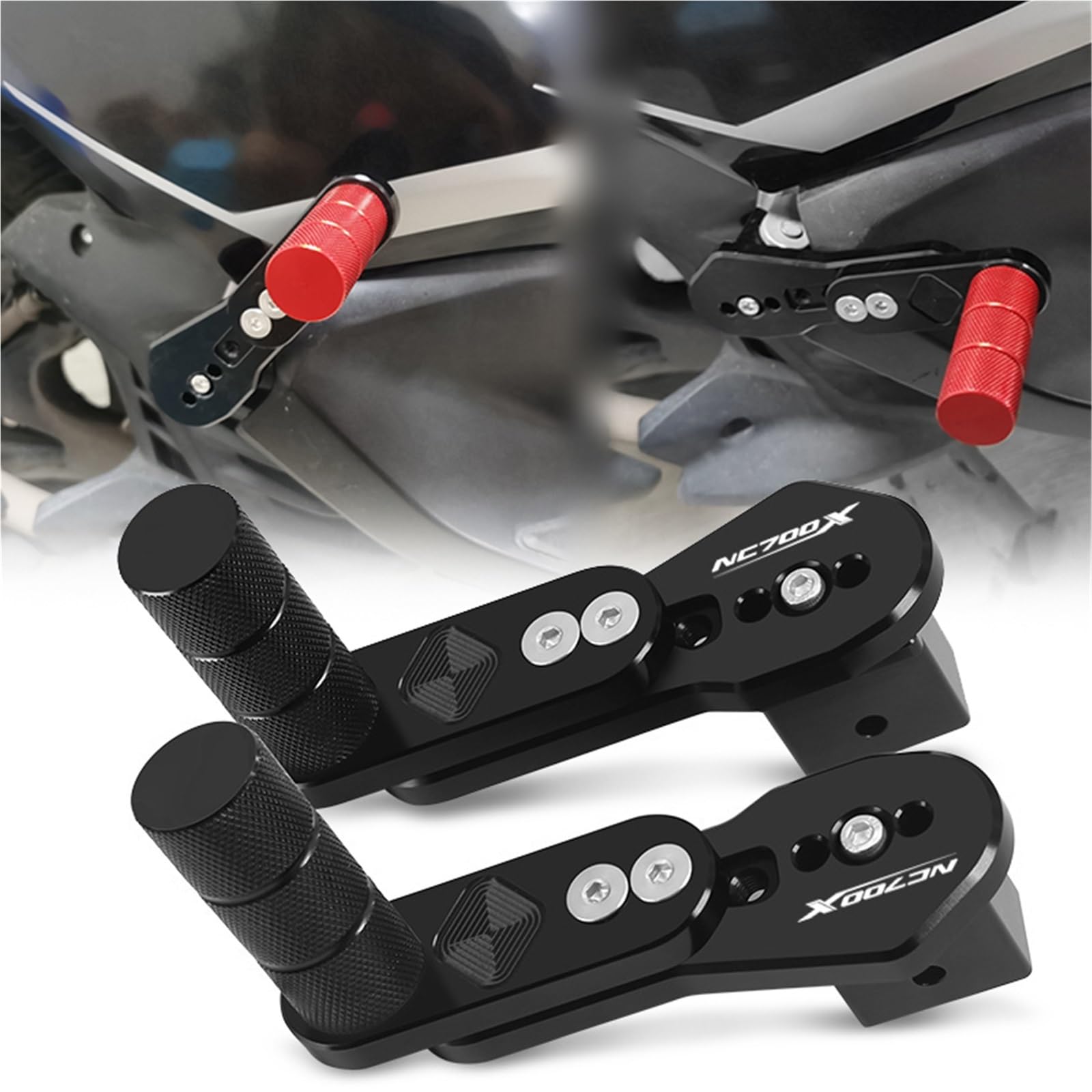 Repose-Pieds Réglables Multi-Angles Moto NC750X Extension Télescopique Arrière