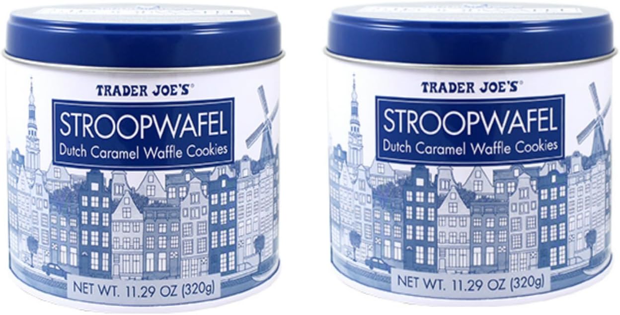Trader Joe's Stroopwafel Caramel Waffle Cookies 2 pack