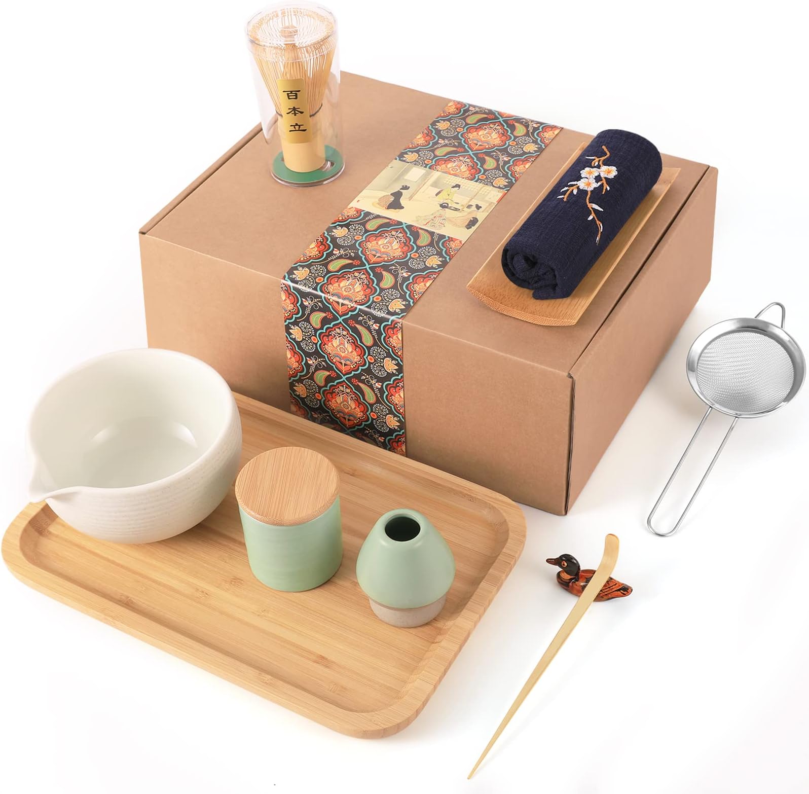 Tealyra Matcha Start Up Kit Matcha Green Tea Gift Set Japanese Made Bowl