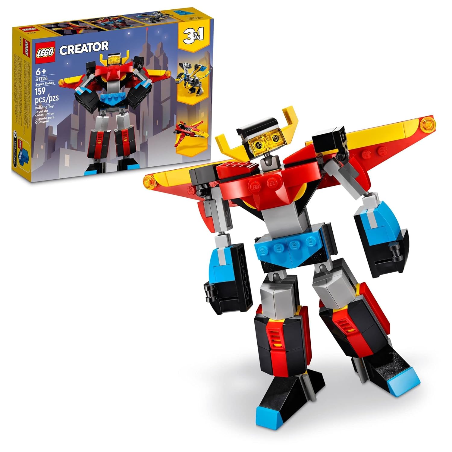 LEGO Creator 3 in 1 Super Robot Building Kit Kids Can Build a Toy Robot or a Toy
