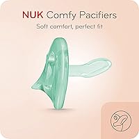 Vista 2 de NUK Comfy Orthodontic Chupetes de 0 a 6 meses, colección atemporal, 5 unidades (paquete de 1)