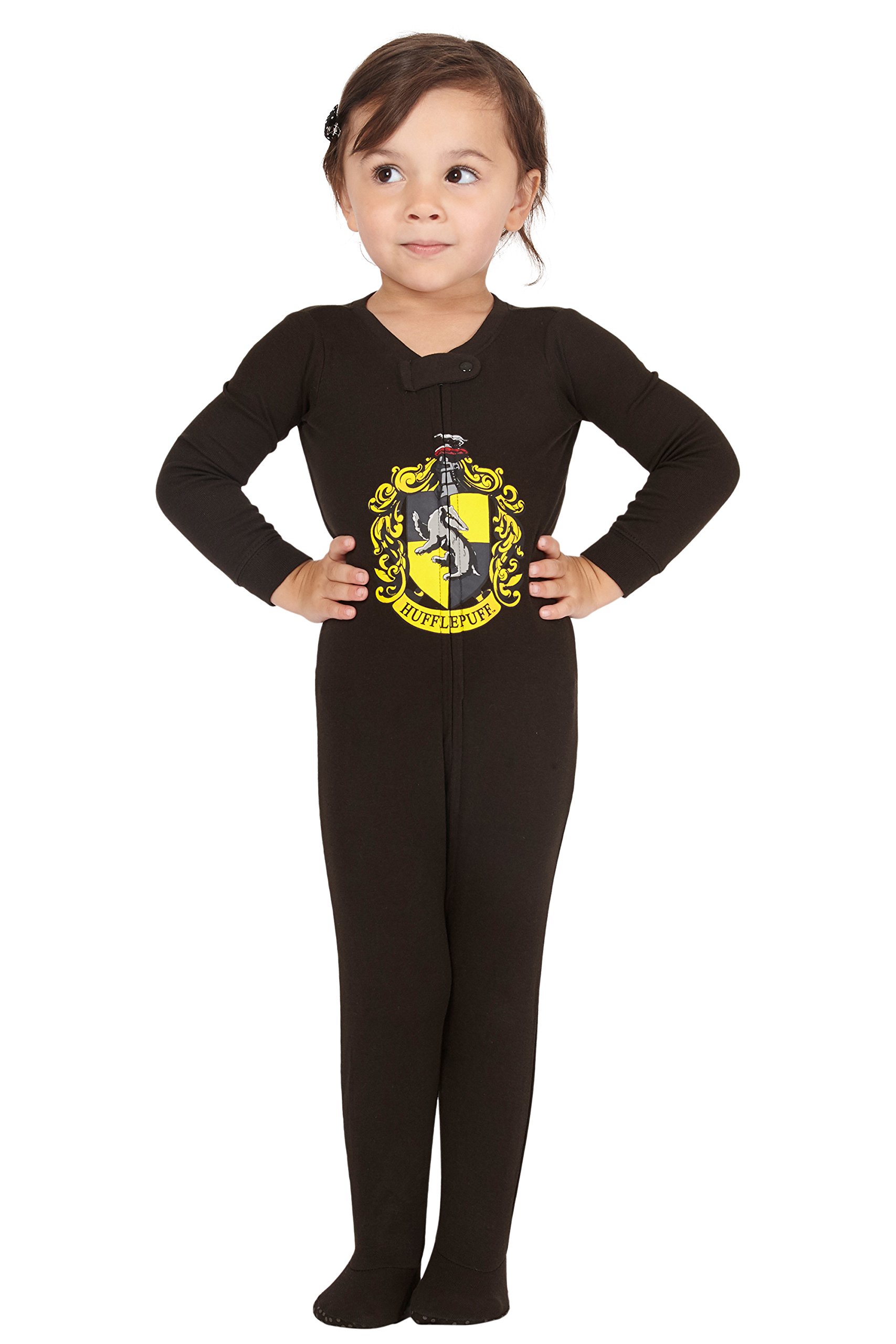 Harry Potter Intimo - Conjunto de pijama para bebé con pie Jammies Beanie Hogwarts House Gryffindor, 12 meses, Hufflepuff, 6 meses, Hufflepuff, 6 meses