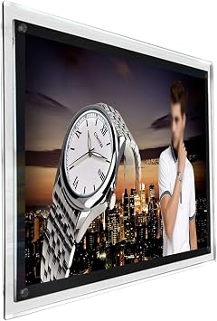 A1 wall mounted led light box Store Sign Holders crystal poster frame advertising display