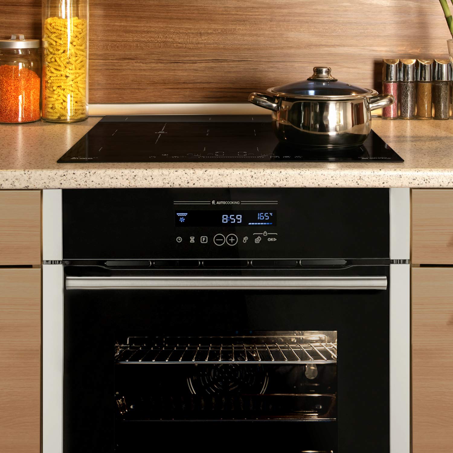 KKT KOLBE piekarnik elektryczny do zabudowy 60cm EB8016ED + 59 cm płyta indukcyjna IH85904FZ / gorące powietrze/grillowanie/szuflady teleskopowe/katalizator/flex strefa / SET8016IH594FZ