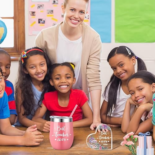 Miniatura 4 de Cunhill Juego de 2 tazas de regalo de agradecimiento para mujeres, taza de café, recuerdo y decoración de graduación de pisapapeles (mejor estilo de