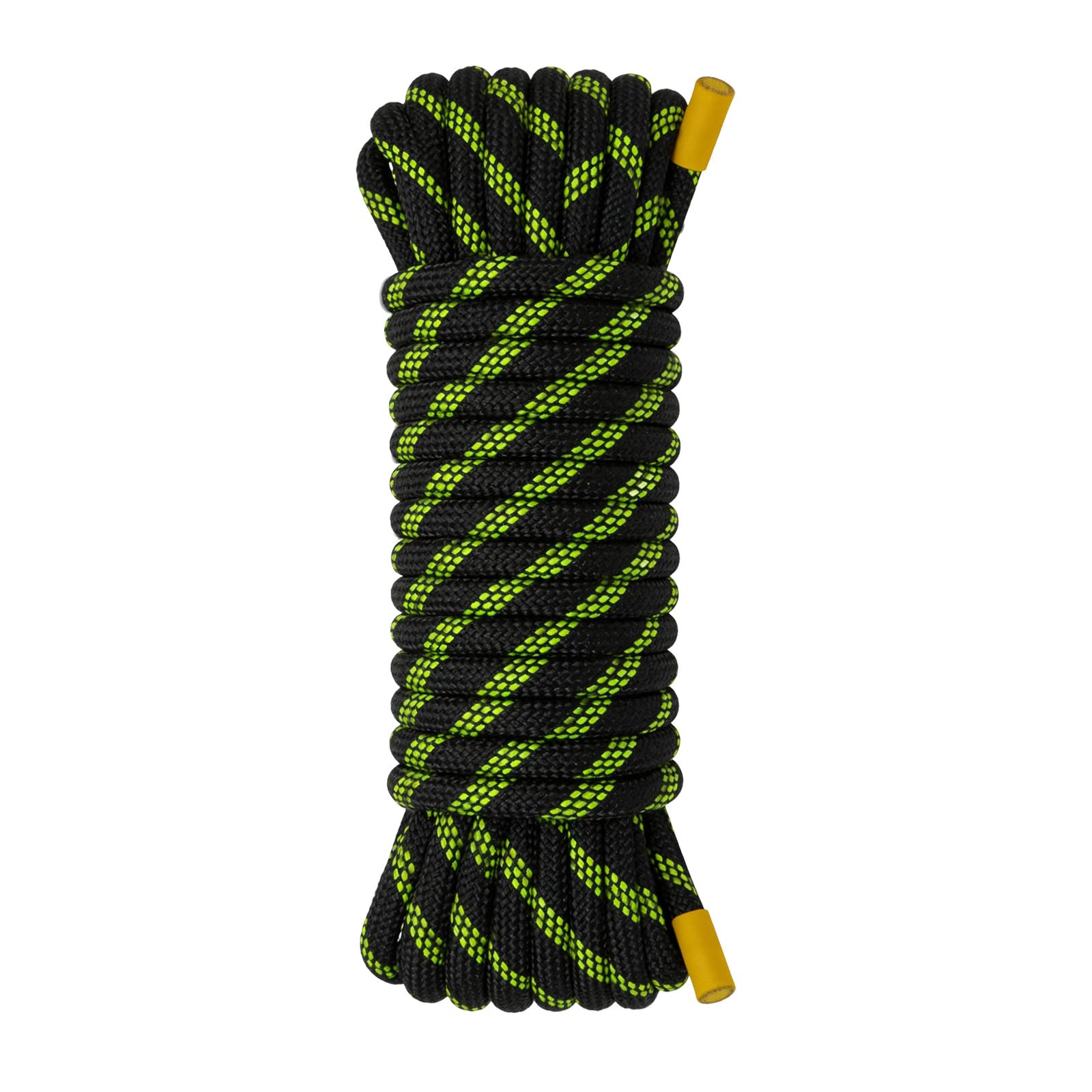 Corda da Arrampicata 8mm Corda Statica da 30m Per Salvataggio Dell'altezza Barca Paracadute Trekking Alpinismo Sport Campeggio UIAA Riflettente Nero