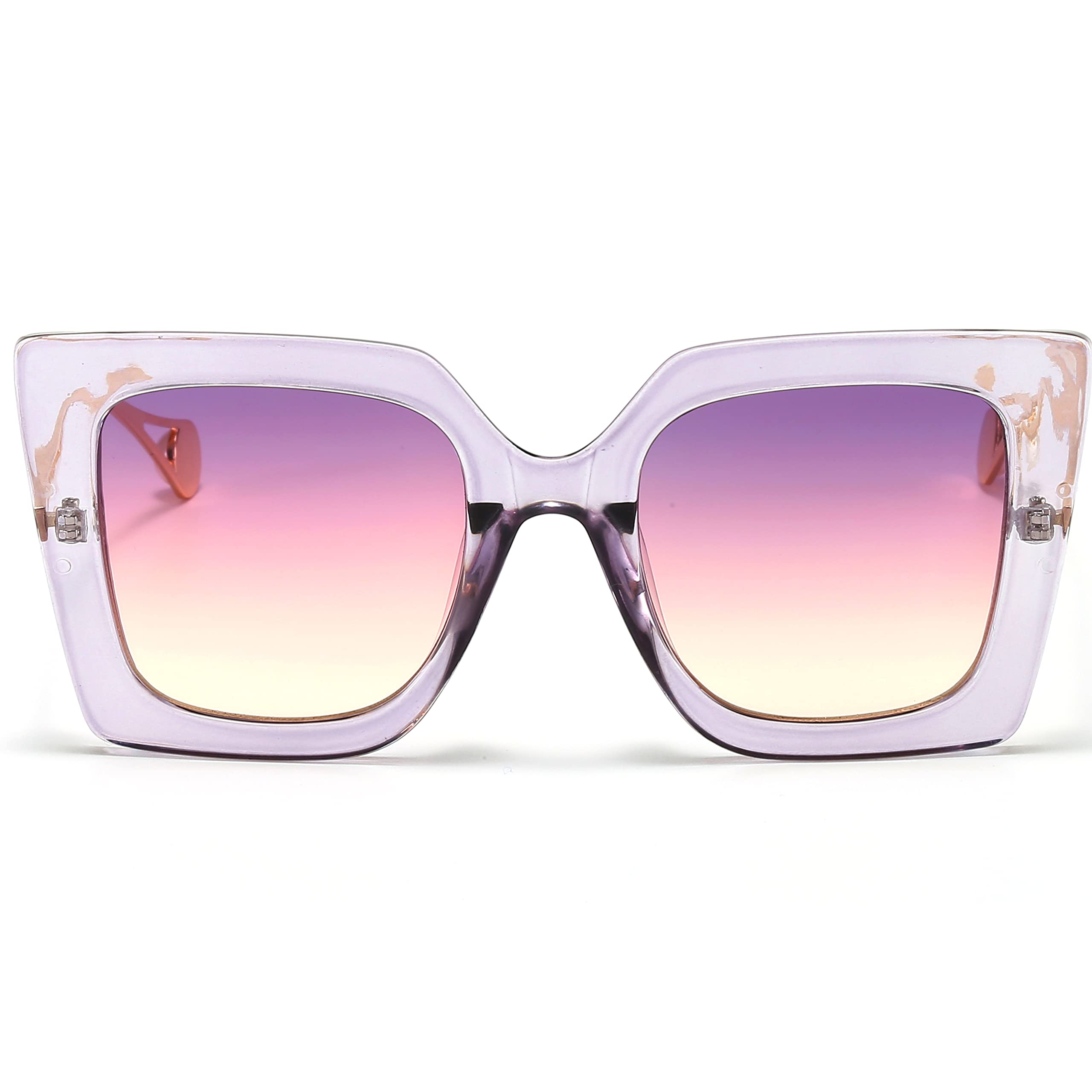 SUNBSR Fashion Oversized Square Sunglasses for Women Classic Big Frame Trendy Cute Cat Eye Style Sunnies