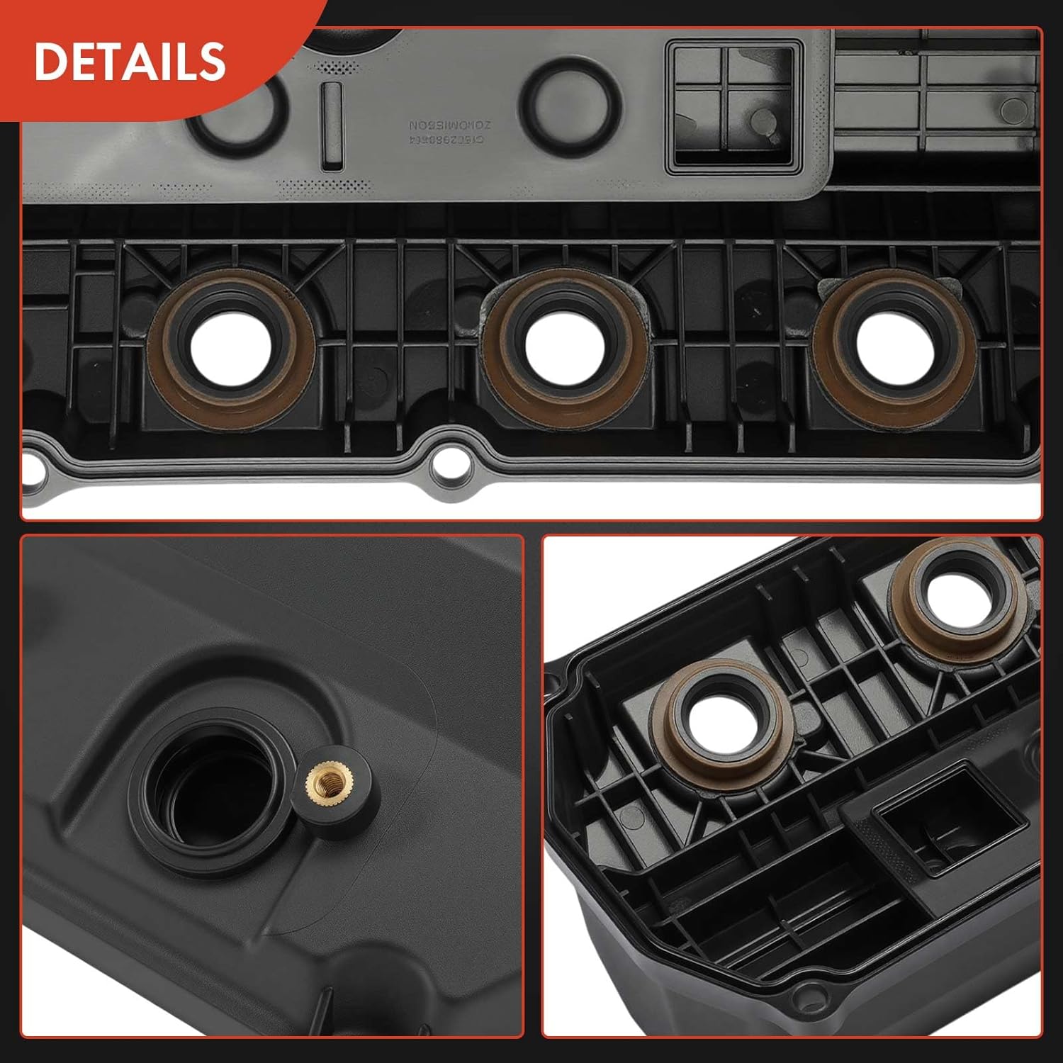 A-Premium Right Bank Side Engine Valve Cover with Gasket Compatible with Mitsubishi Outlander 2007 2008 2009, 3.0L