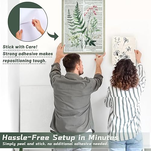 Miniatura 7 de Paquete de 8 paneles acústicos artísticos, paneles de pared insonorizados de 48 x 32 pulgadas, paneles decorativos de absorción de sonido con