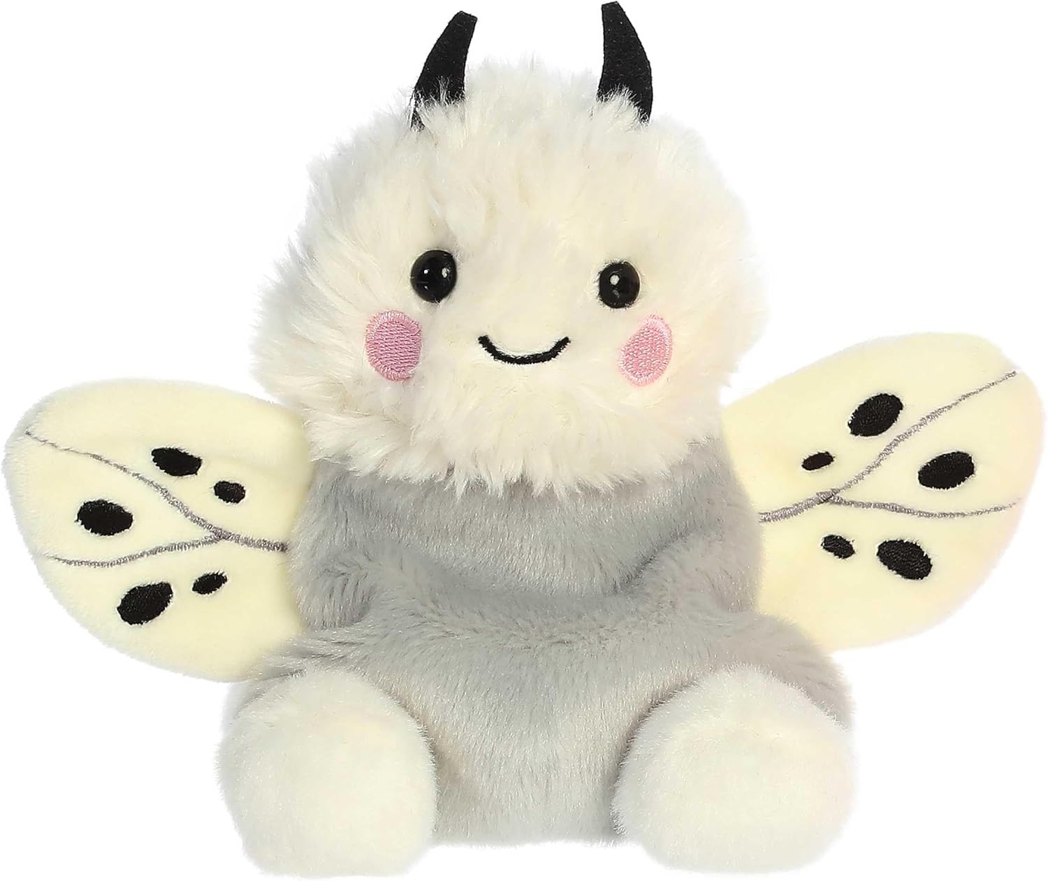 Aurora® Adorable Palm Pals™ Astra Moth™ Stuffed Animal - Fun Collectible Plush for Kids and Adult Collectors - Perfect for Decorating Rooms and Birthday Gifts - White 5.5 Inches