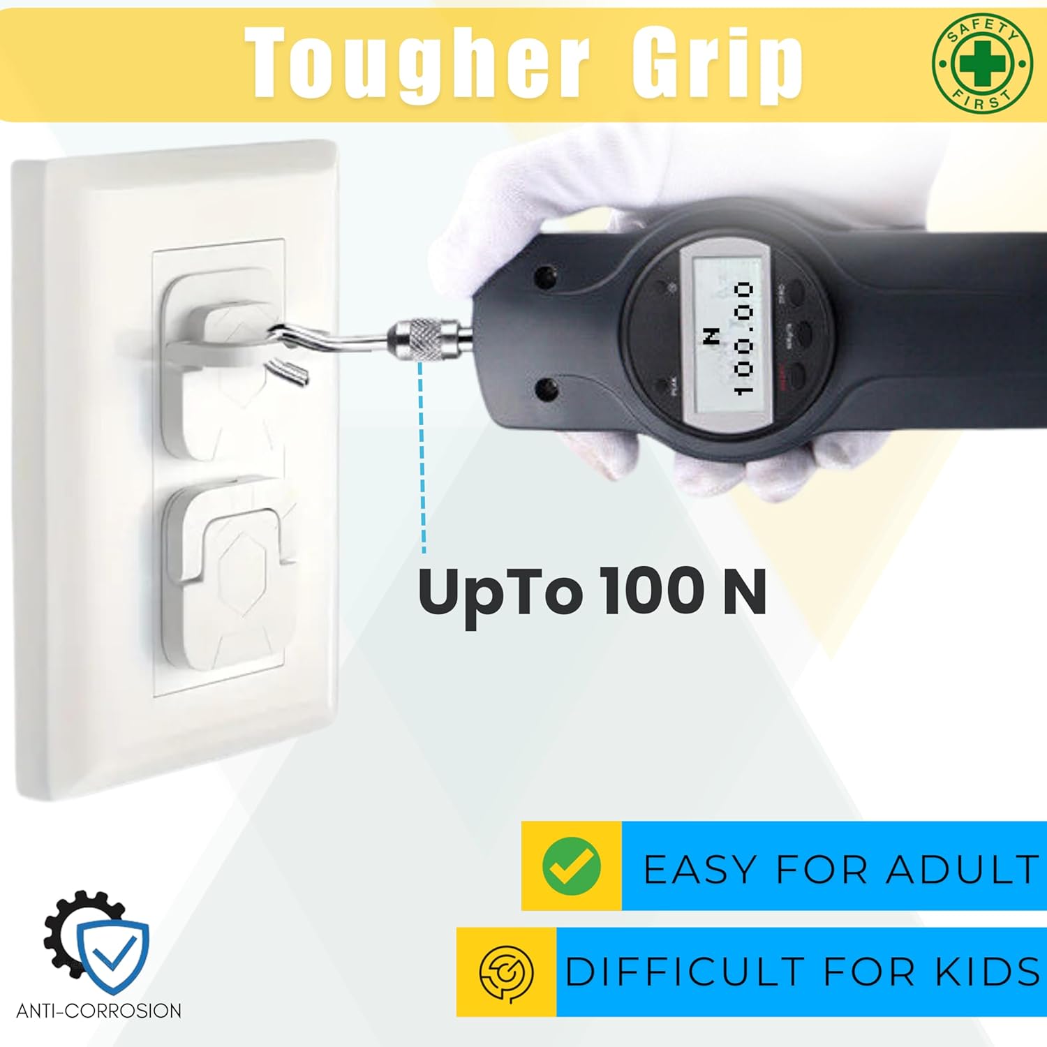 60 Pack Outlet Covers Baby Proofing with Pull Handle- Plug Covers Baby Proofing- White Baby Proof Outlet Covers 3 Prong Child Proof Outlet Cover- Shock Prevent Plug Protectors Baby Proof Plug Covers