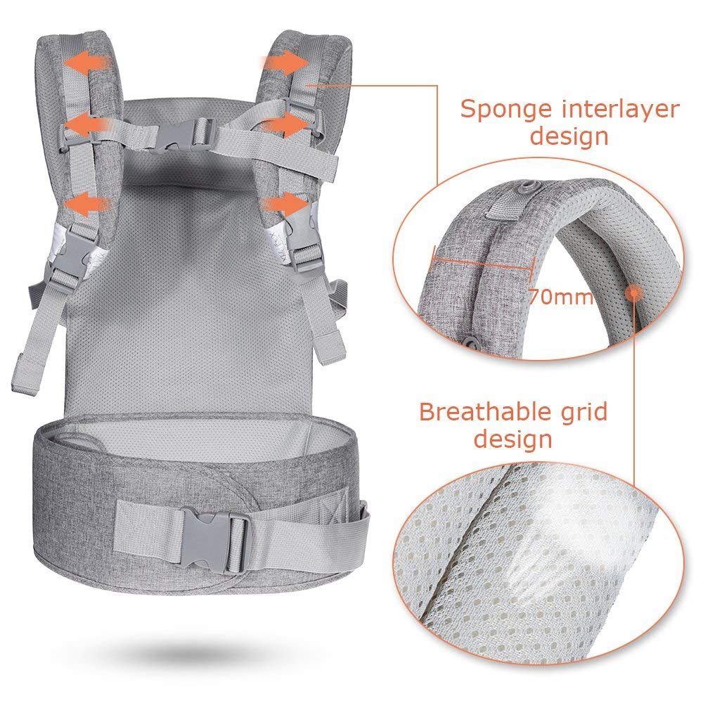 Lictin Baby Carrier Wrap for Newborn Baby Wrap Carriers Front and