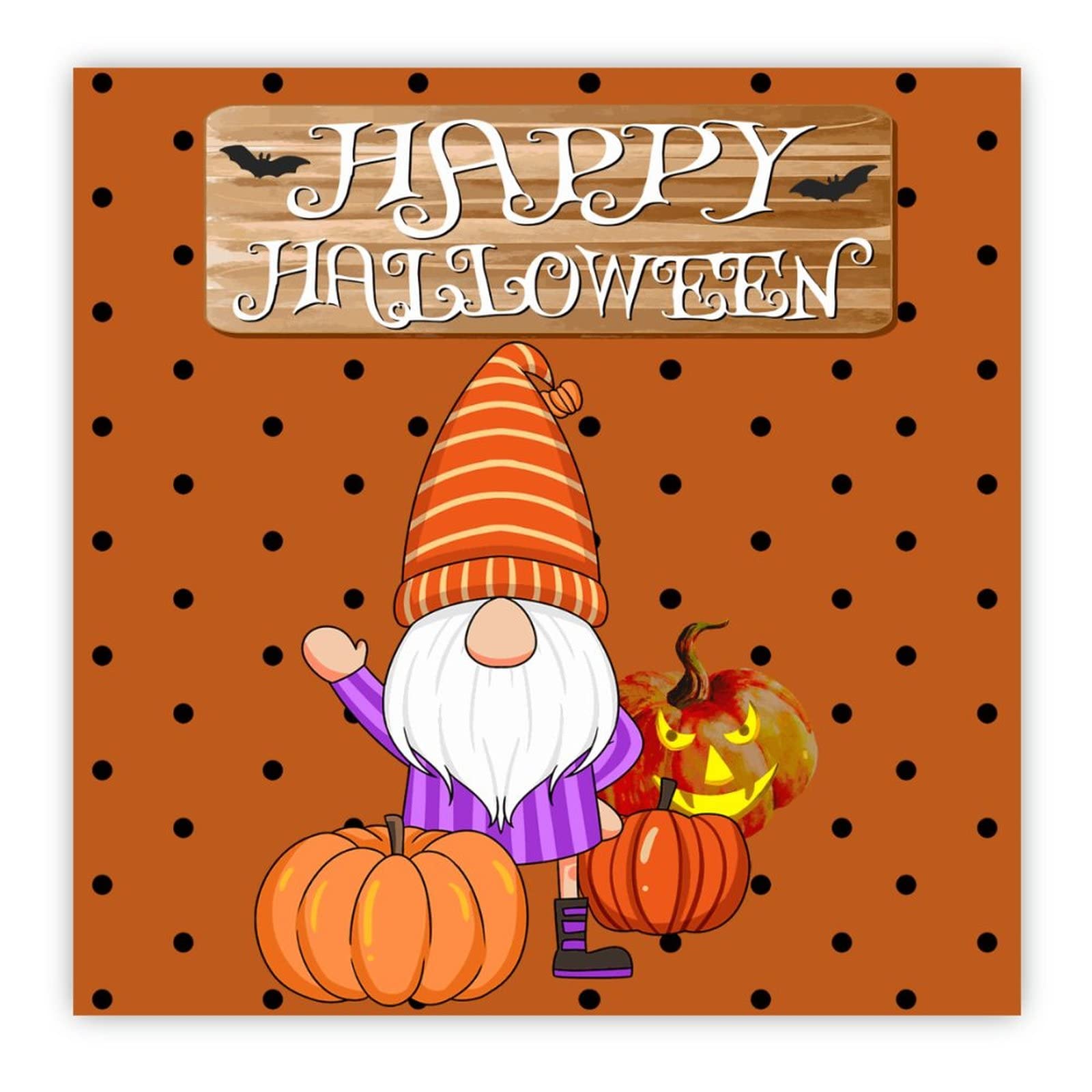 Panneau mural en bois Happy Halloween décoration murale élégante maison