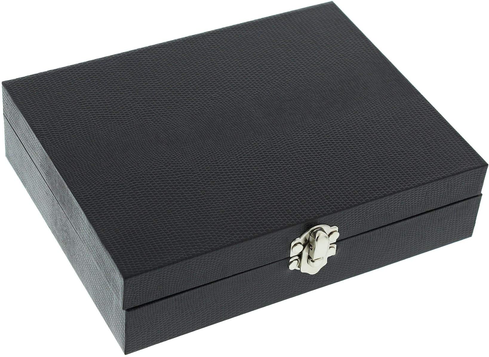 Harvey MakinHarvey Makin Lizard Skin Finish Cufflink Box Holds 12 Cufflinks