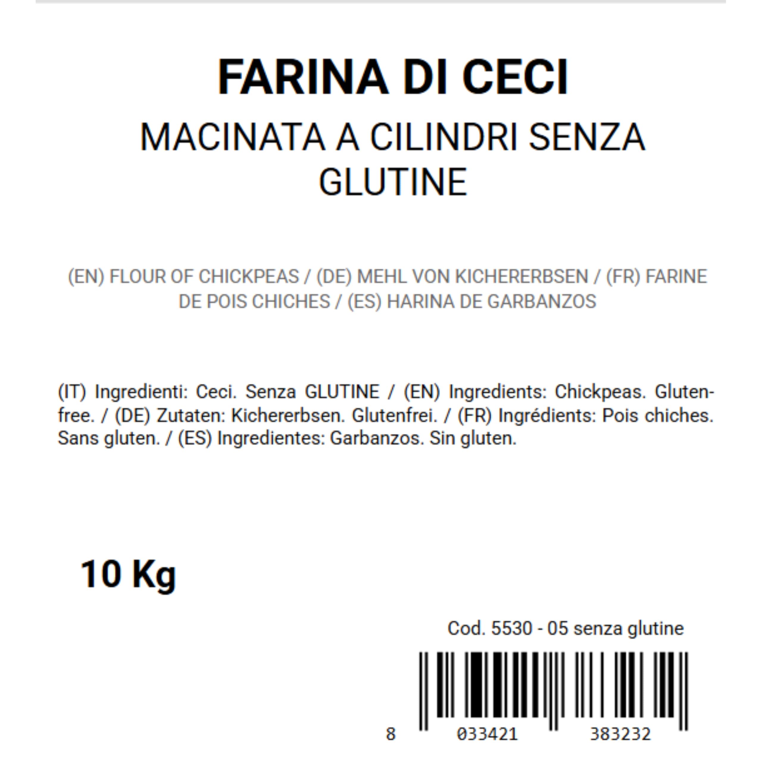 BONGIOVANNI Bontà Naturali Farina di Ceci Senza Glutine 10 kg