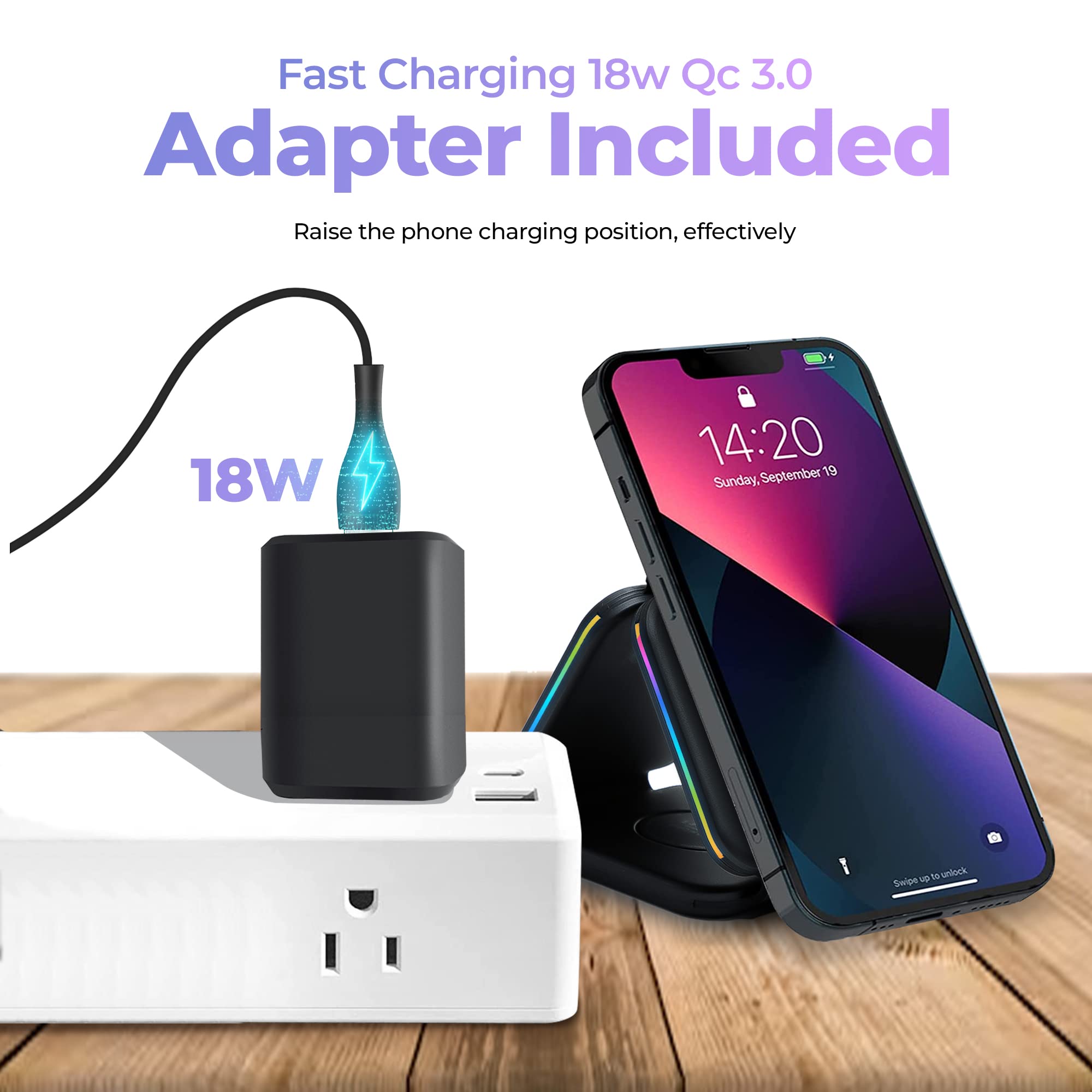 スマホアクセサリー 3in1 Wireless Charging Pad with MagSafe Amazon.com: 3-in-1 Portable Magnetic Wireless Charger – Fast