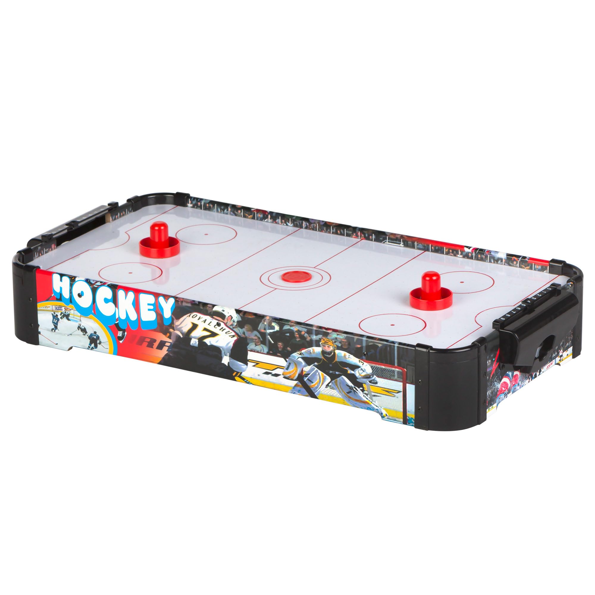 ColorBaby CB Games Juego Air Hockey Mesa, 69x36x10 cm, Madera Resistente, 2 Discos y 2 marcadores, para 2 Jugadores, Juegos sobremesa, Regalos y Juguetes Infantiles, + 6 años (43315)