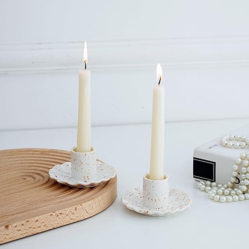 Miniatura 4 de Portavelas cónicos de cerámica para centro de mesa, portavelas decorativos para el hogar, boda, fiesta, regalos de inauguración de la casa, paquete