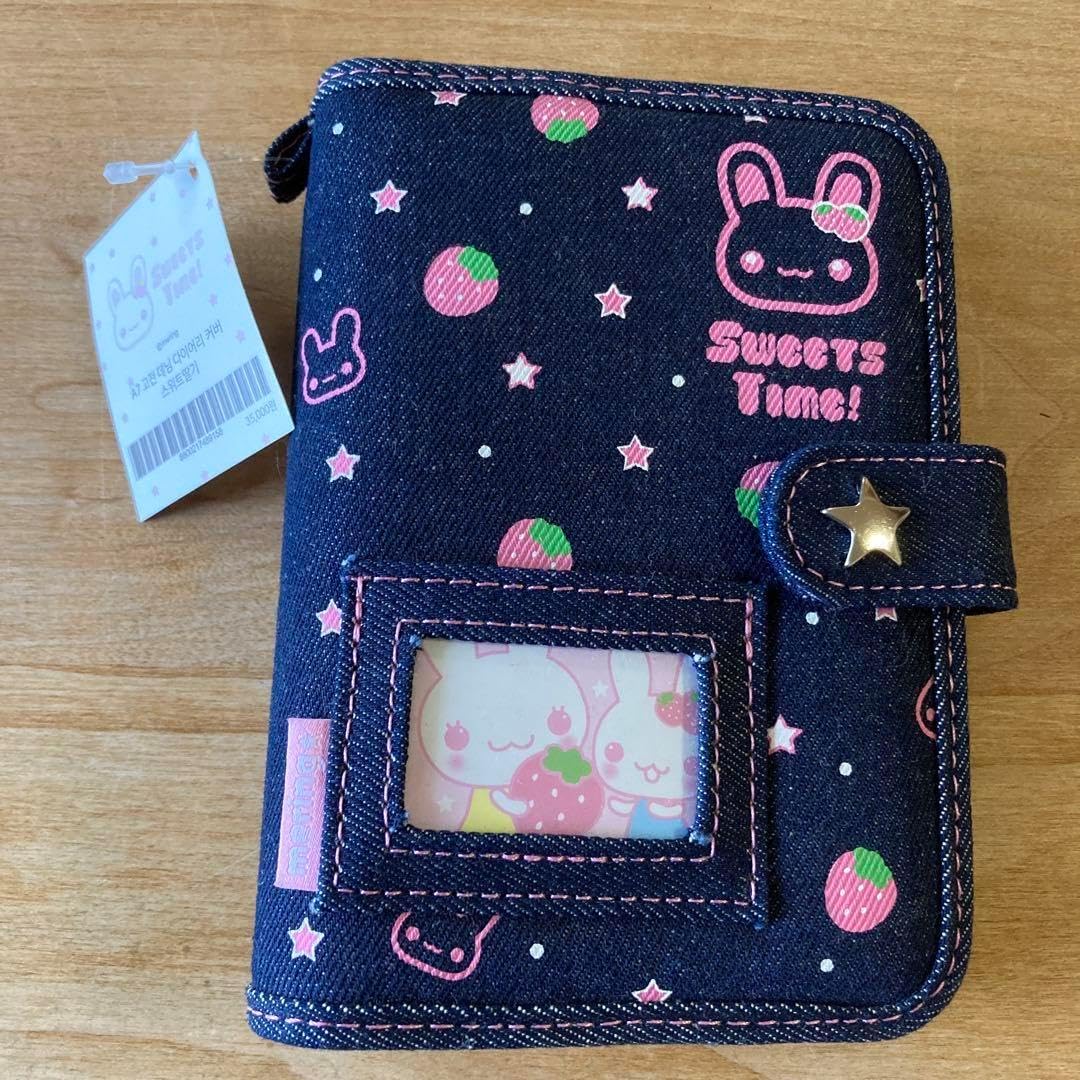 MERING メリング シール帳 デニム イチゴ バインダー