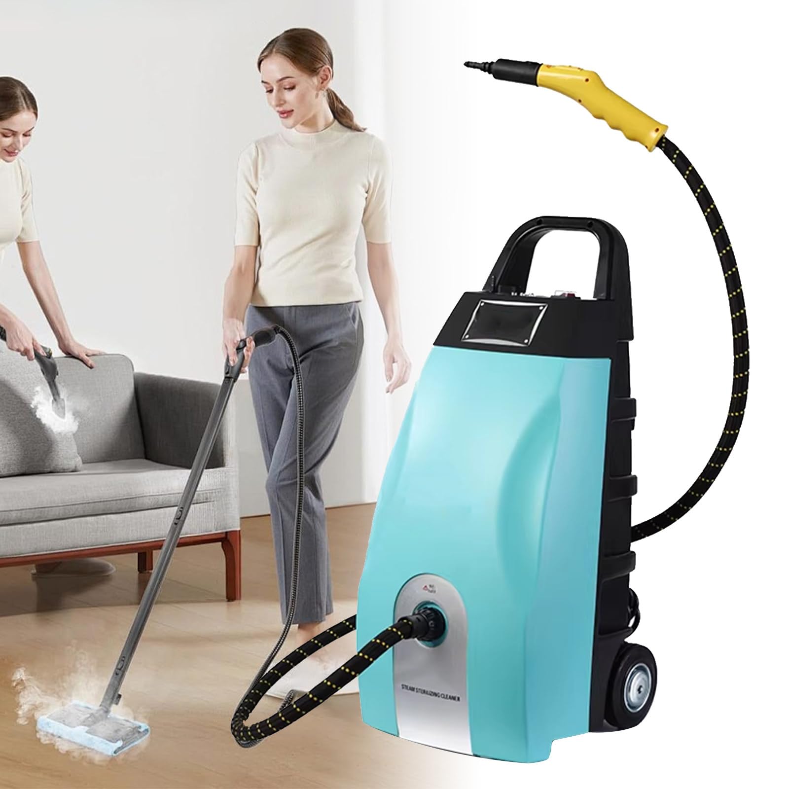 3000W High Pressure Steam Cleaner Heavy-Duty Portable steam Cleaner with 3 5L Water Tank Ideal for Home and