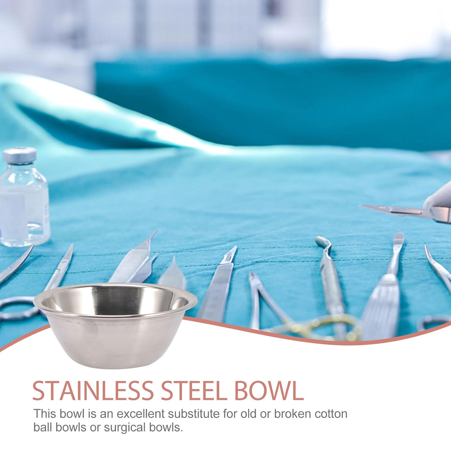 Stainless Steel Multipurpose Clinical Bowl for Medication Measuring