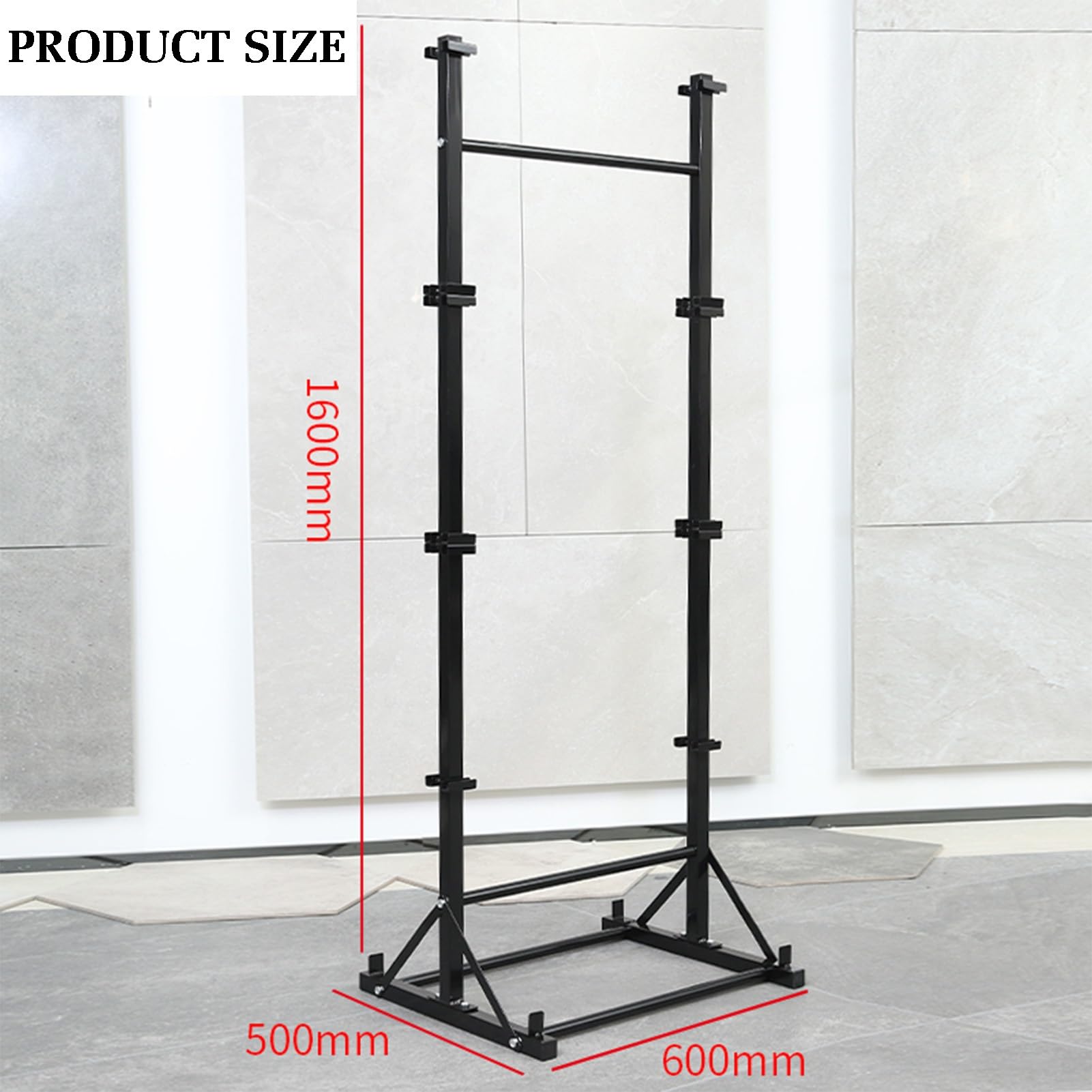 Présentoir de Sol pour Porcelaine, présentoir métallique pour Carreaux, Porte-échantillons de céramique pour magasins de détail, Convient aux salles d'exposition, magasins, supermarchés et e