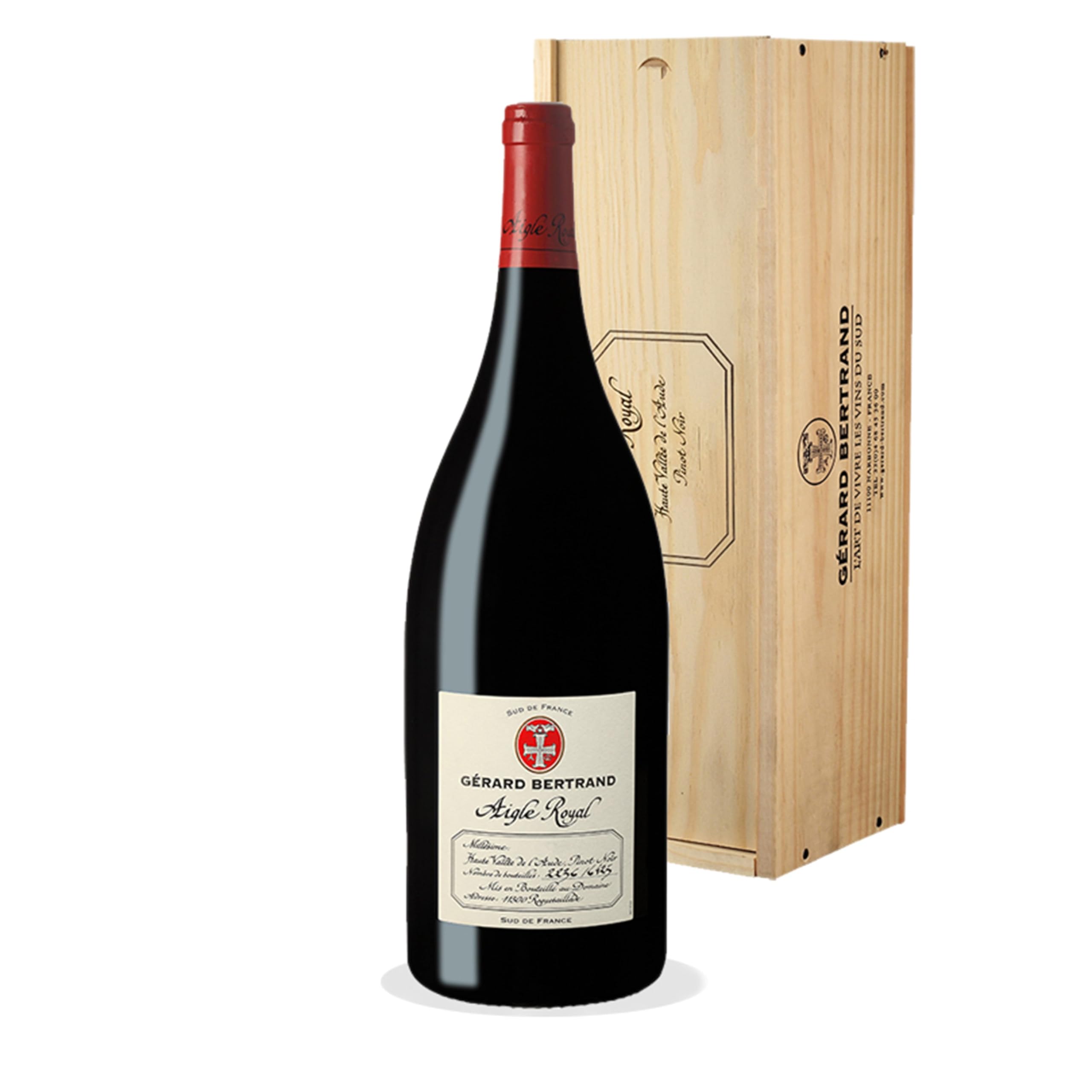 Gérard Bertrand Aigle Royal Pinot Noir IGP Aude 2018 vin rouge Magnum 150cl
