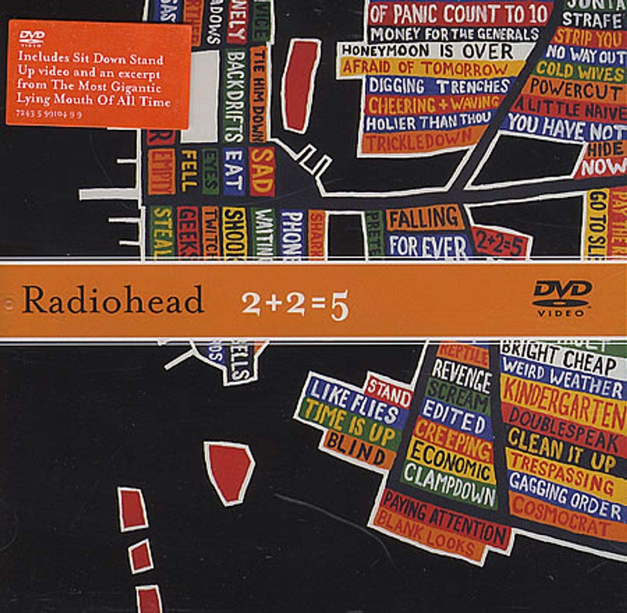 Radiohead 2+2=5 DVD Alemania concierto rock alternativo directo formato físico