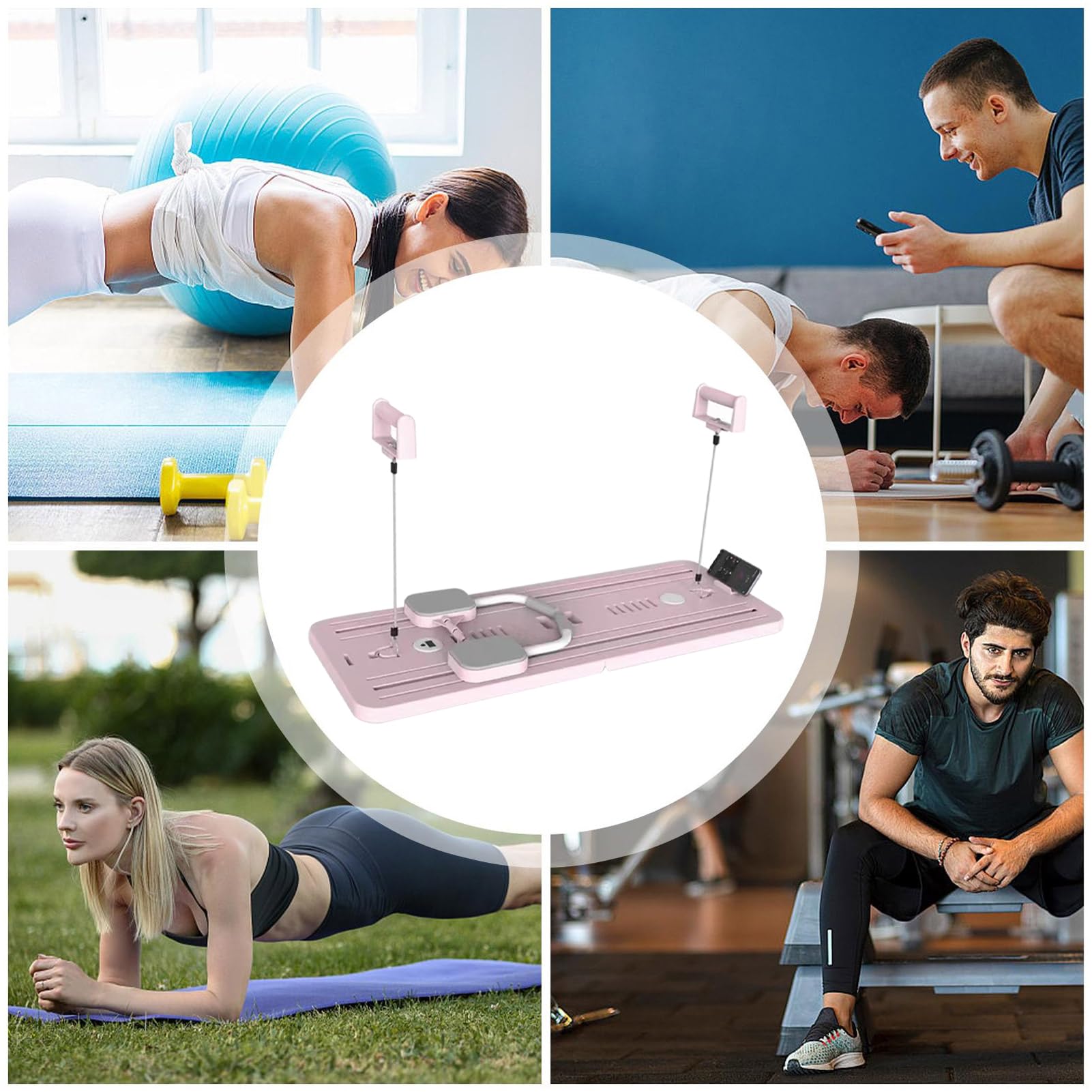 Deska do pilatesu do domu przyrząd treningowy | Trenażer mięśni brzucha dla rdzenia i brzucha do mieszkania, hotelu, siłowni, salonu, domu, garażu