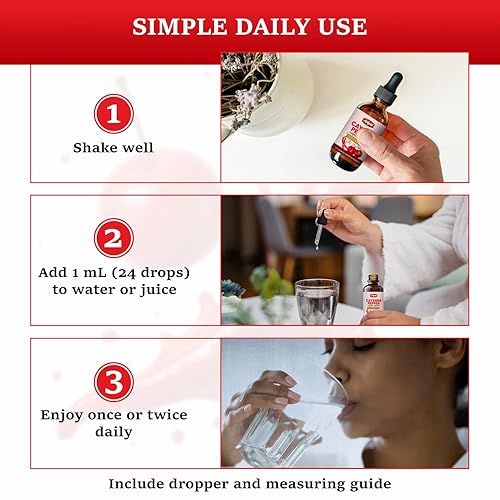 Miniatura 5 de Arigold Gotas líquidas de pimienta de cayena pura  2 onzas líquidas (2.0 fl oz) Vegano, sin gluten, suplemento sin OMG con vitaminas D3 y K2, baya