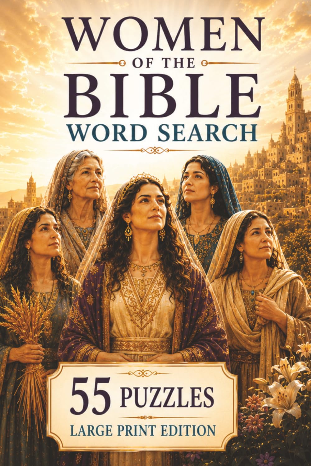 Women of the Bible Word Search: 55 Large Print Bible Puzzles for Adults and Seniors Featuring Biblical Women, Faith, Courage, and Scripture Themes