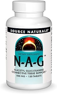 Source Naturals N-A-G 500 mg N-Acetyl Glucosamine for Connective Tissue Support* - 120 Tablets