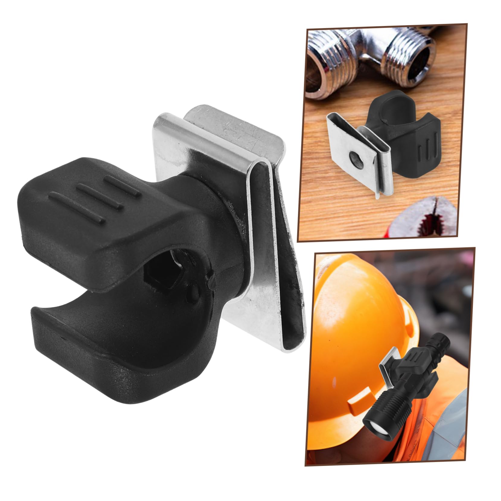 Supporto Clip Torcia Elettrica Casco Sicurezza 20-27 Mm, Accessorio Elmetti Fissaggio Sicuro