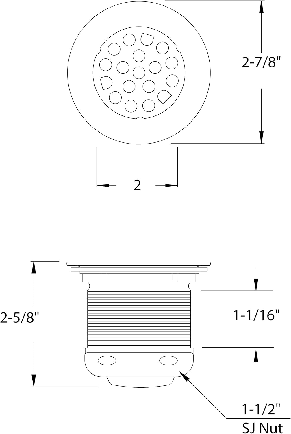 Westbrass Grid Basket Style Bar Sink Strainer, Oil Rubbed Bronze, D2181-12