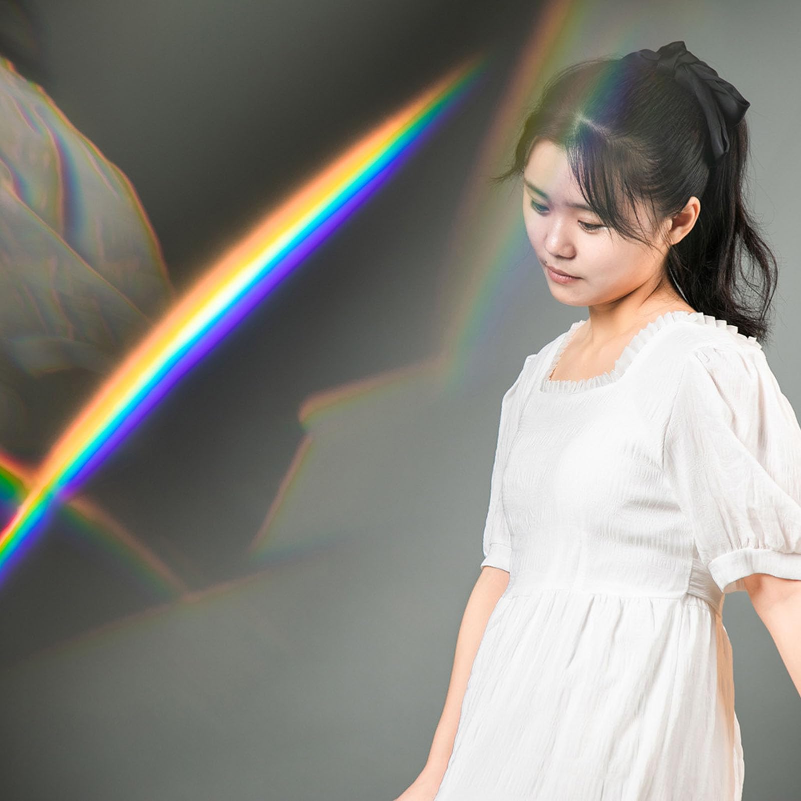 Filtre à Prisme enPortable, Effets de Prise de Vue Cool de 70 Mm, Lumière Colorée Arc-en-Ciel, Accessoires de Photographie au Premier Plan Bokeh pour des Photos Uniques
