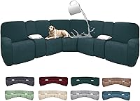 Vista 181 de Fundas 100% impermeables para sofá reclinable seccional, fundas para sofá reclinable en forma de L, funda para sofá seccional de esquina