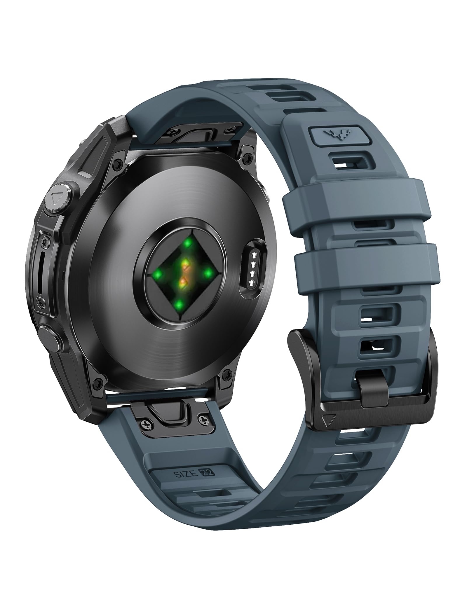 ANBEST Cinturino per Garmin Fenix 7/6/6 Pro/5/8 47mm, Cinturino 22mm Quick-fit Silicone per Fenix 7 Pro/5 Plus/Forerunner 965/955/945/935/Epix 2/Pro 47mm