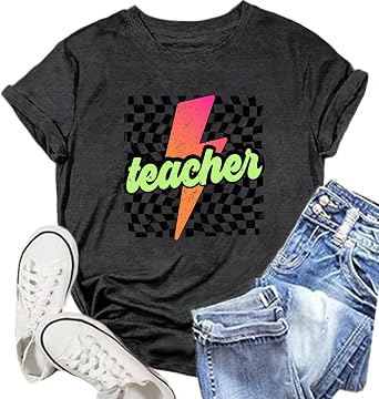 Teacher Shirts for Women Teaching Life T-Shirts | Teach Tee Top Appreciation Gift for Teacher