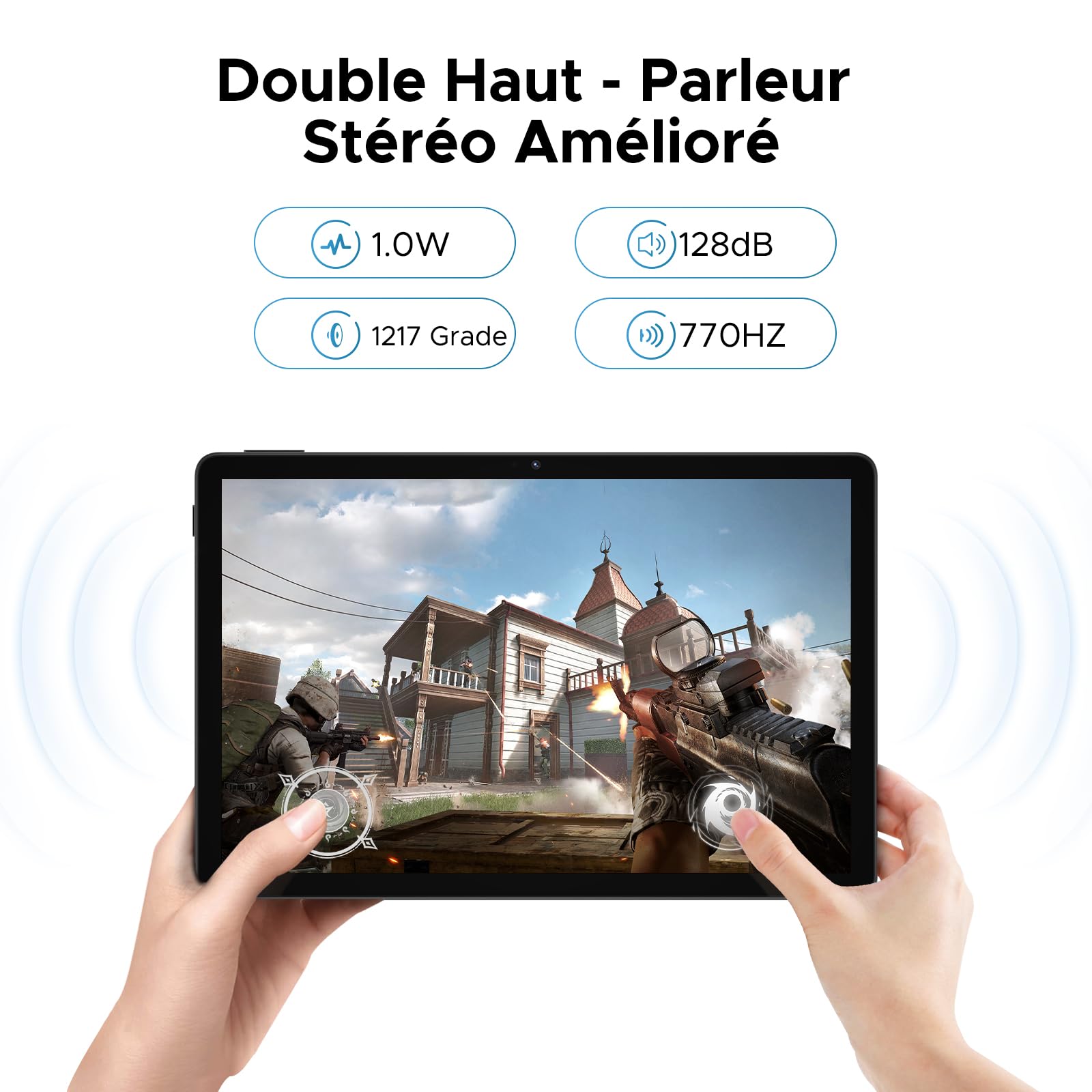 U11 Tablette Android 16 avec Gemini AI,11 Pouces 90 Hz,16GB RAM+128GB ROM(2TB TF),Octa-Core Tablette Android, 8580mAh,Corps Métallique Ultra-Mince 7,9 mm,Caméra 13MP,Widevine L1/Face ID/5G WiFi