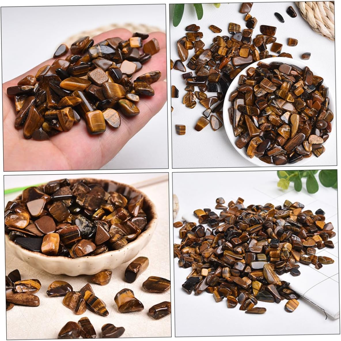 Eye Stone Aquarium Gravel 7-9mm Natural Fish Rocks Decorative Stones 2lb for Aquarium and Terrarium Landscaping