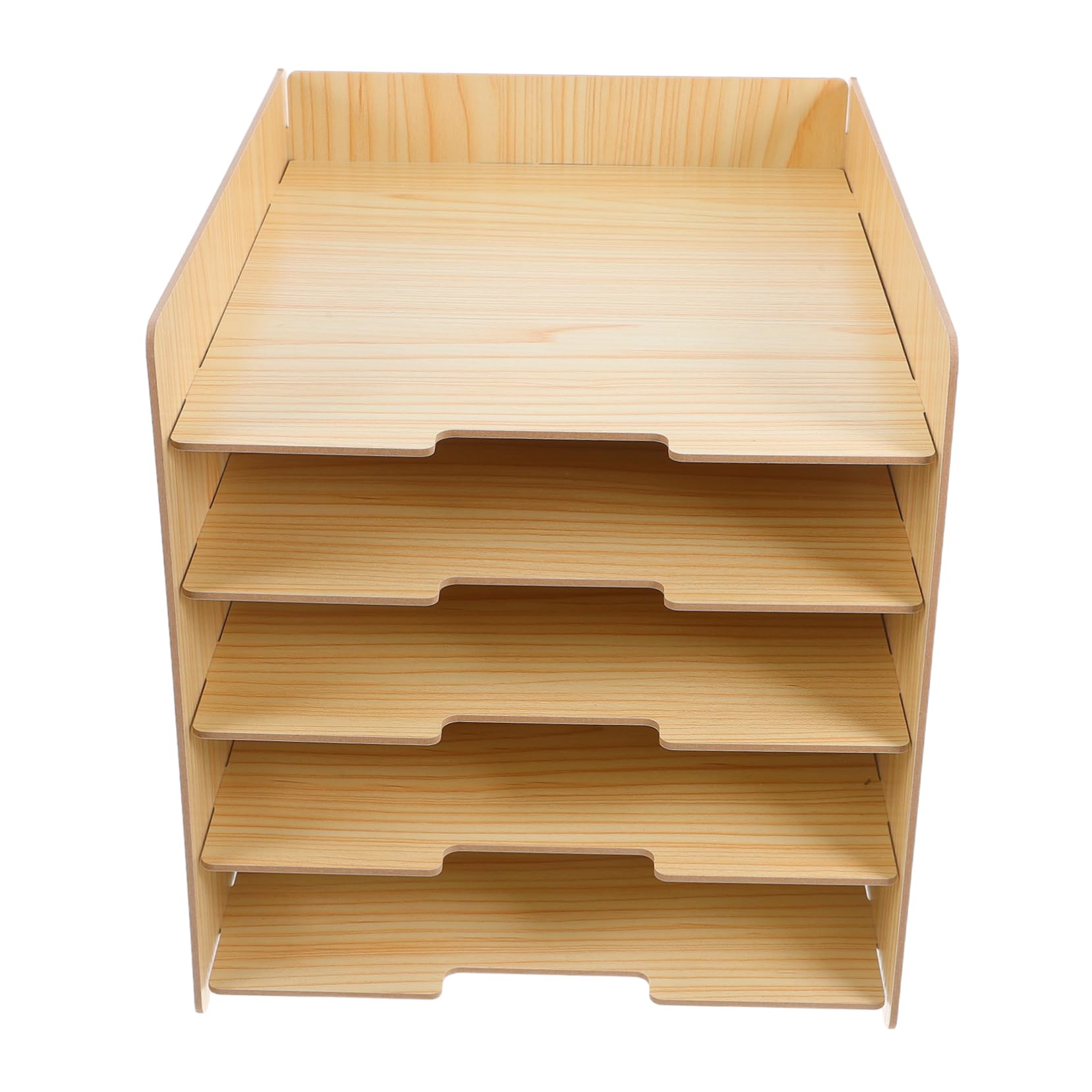 DOITOOL Organiseur De Bureau Multicouche En Bois, Organiseur De Documents, D'enveloppes, Facile À Installer, De Papeterie Moderne