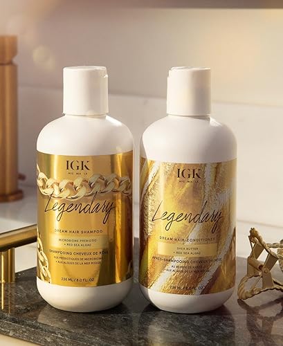 Miniatura 4 de IGK LEGENDARY Dream - Juego de champú y acondicionador para el cabello, saludable + hidratado + brillo, vegano + libre de crueldad, 8 onzas