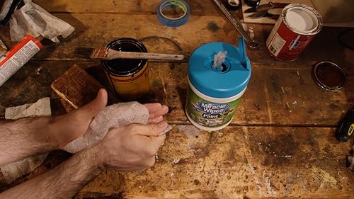 Miniatura 4 de miraclewipes para pintura30Count Premium Cleaning Wipes para pintores bricolaje y Artistas Elimina todo tipo de pinturas calafateo Epoxy para