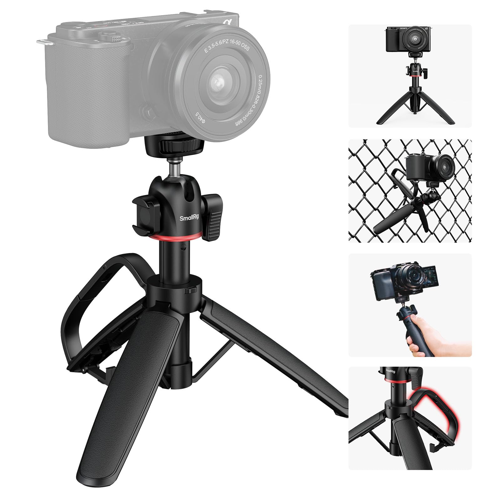 Amazon | SmallRig 小型カメラ三脚 伸縮式自撮り棒 20-41cm ミニ