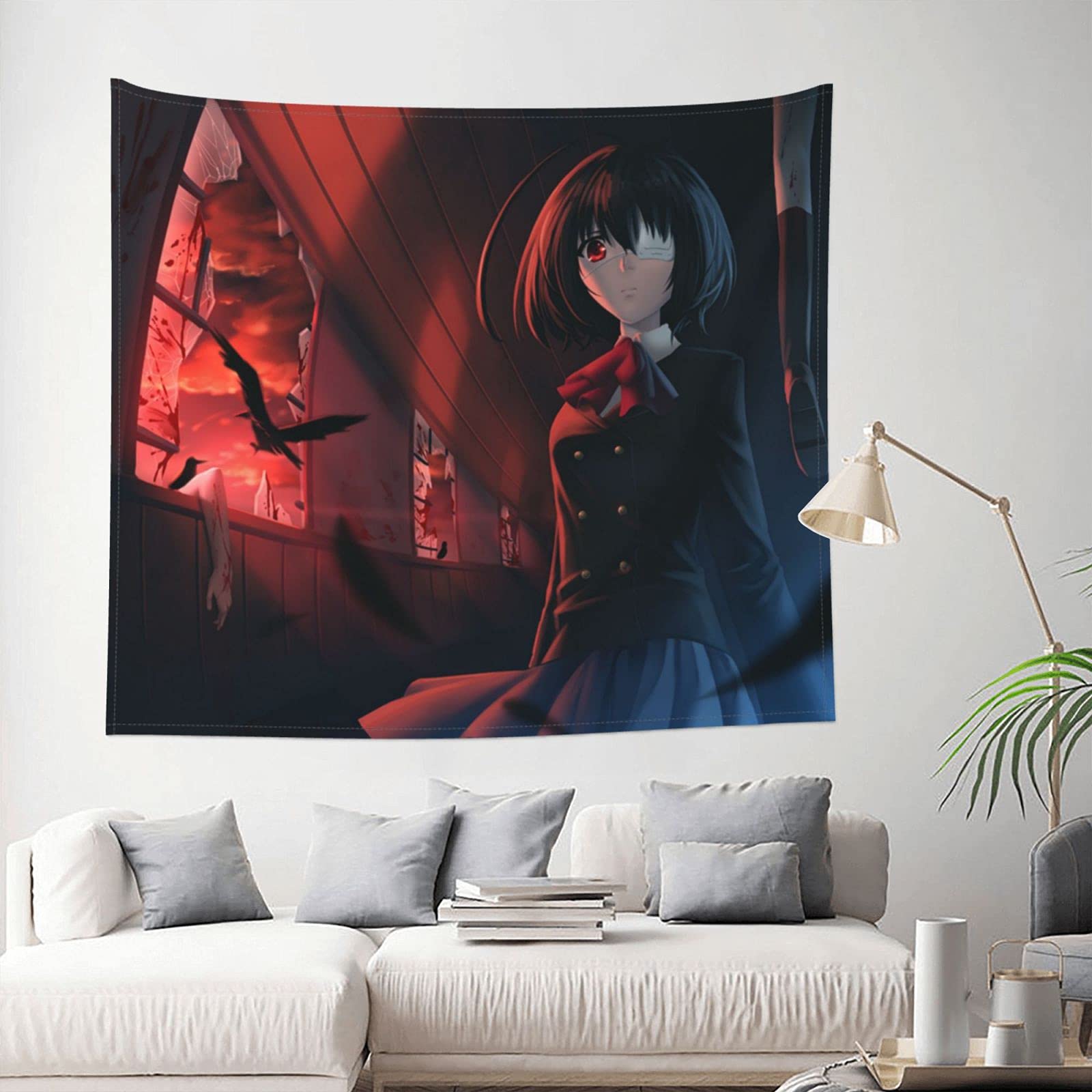 Amazon.co.jp: Another タペストリー アニメ、リビングルーム、ベッド 