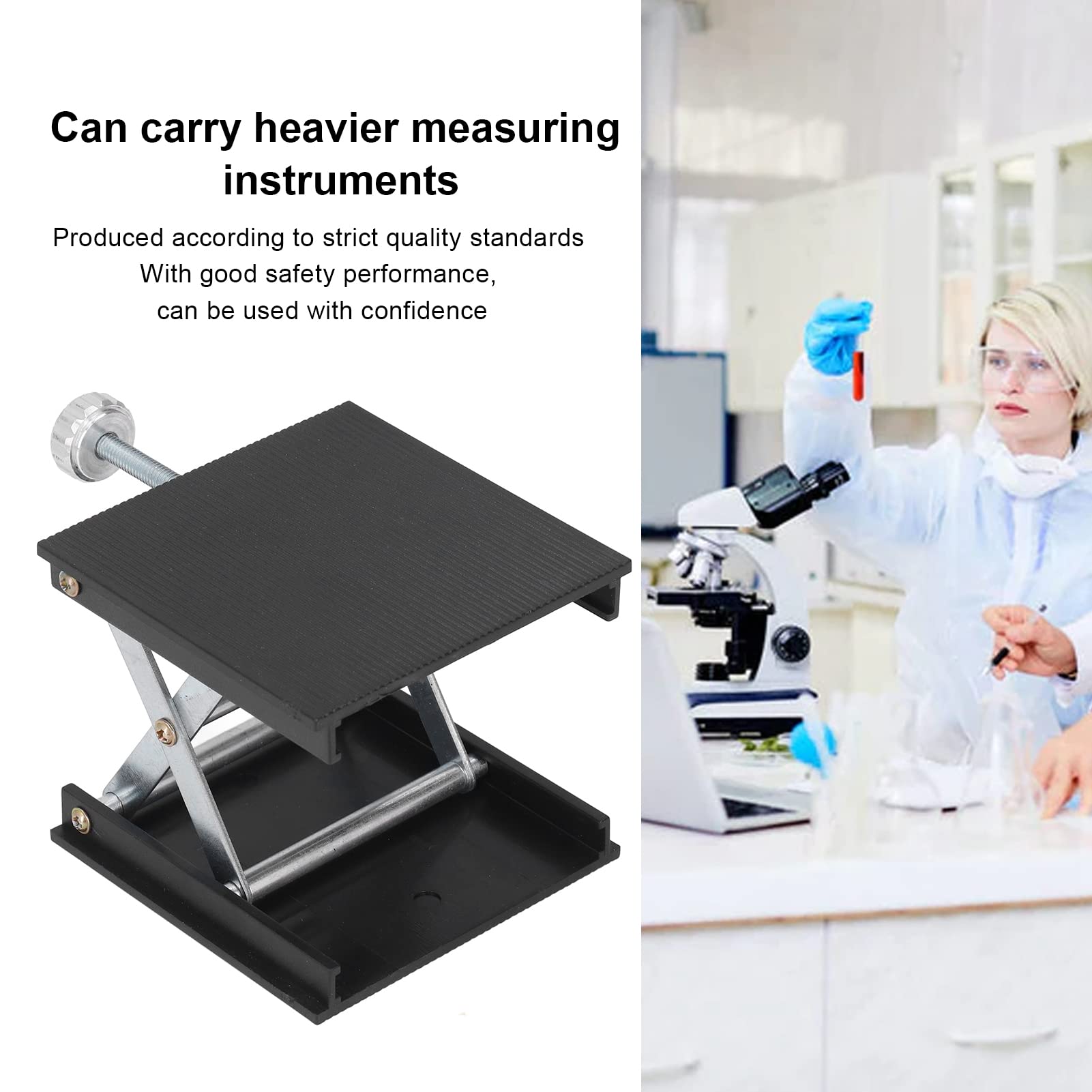 Laboratory Lifting 90x90mm Height Adjustable Measuring Tool Manual for Various Levels (Fafeicyi8c2u4tpsn-12)