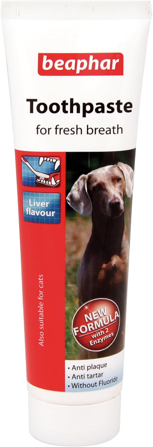 Beaphar Toothpaste of Dogs & Cats, Liver Flavour AntiPlaque Pet Supplies