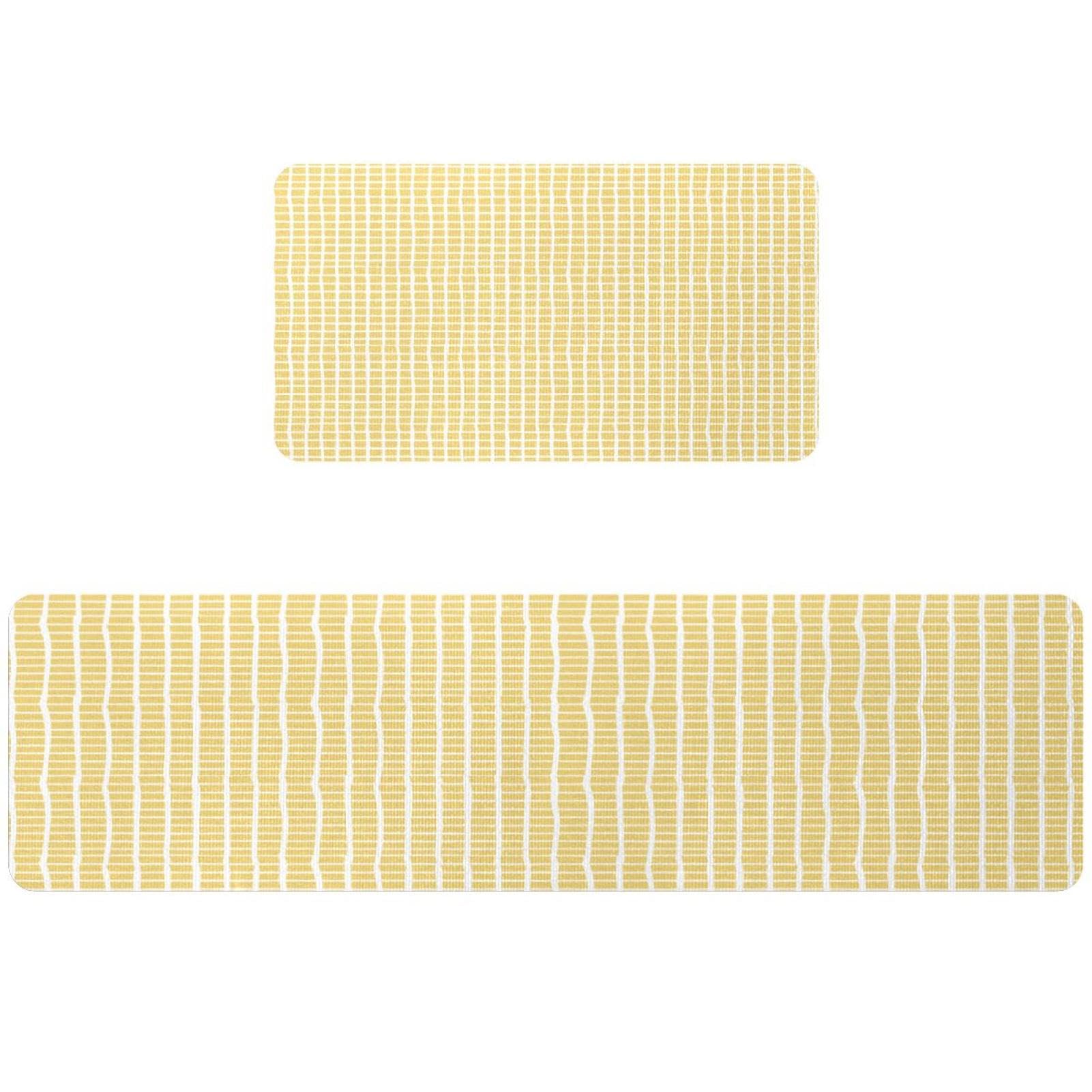 Tapete de cocina de ganso amarillo VAPOKF lavable y antideslizante para pasillo juego de 2 piezas